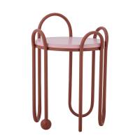 Bloomingville Whimsica Sidebord skulpturelt udtryk i r&oslash;d Metal