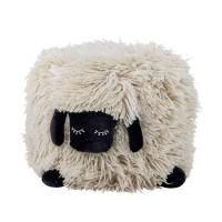 Bloomingville MINI Dolly puf Uld i en bl&oslash;d hvid nuance