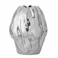 Bloomingville Bobby Vase 29cm Stent&oslash;j blank s&oslash;lvfarvet