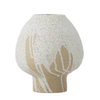 Bloomingville Morag Vase Stent&oslash;j 19cm med l&oslash;bende glasur natur