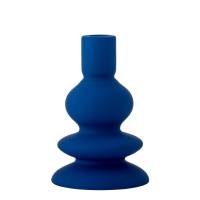 Bloomingville Thorne Lysestage H16cm Stent&oslash;j dybbl&aring; glasur