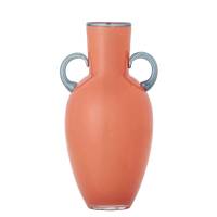 Bloomingville Anniversary Vase 30cm mundbl&aelig;st i orange glas
