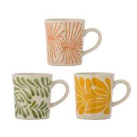 Creative Collection Fauni Kop Stent&oslash;j Multifarvet, s&aelig;t af 3 stk
