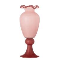 Bloomingville Frills Vase 34cm mundbl&aelig;st i glas Rosa