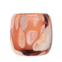 Bloomingville Karan Fyrfadsstage Rosa Genanvendt Glas