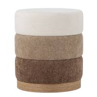 Bloomingville Bilbao Puf i polyester 3-delt i brune nuancer 