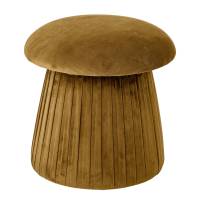 Bloomingville Roberta Puf i genanvendt polyester elegant gul nuance