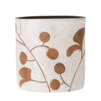 Bloomingville Janis Deko Urtepotte H20cm Terrakotta bl&oslash;d hvid nuance