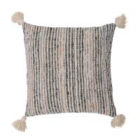 Creative Collection Jehu Pude Bomuld 50x50cm Natur med kvaster striber