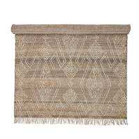 Bloomingville Rupen 215x150cm T&aelig;ppe i Natur Jute brune nuancer