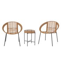 Bloomingville Dudine lounge s&aelig;t med bord og 2 stole