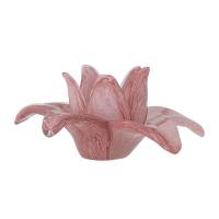 Bloomingville Wren Deko fyrfadstage Glas rosafarvet