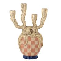 Bloomingville Medusa Lysestage Polyresin 4 armet Guld