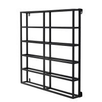 Bloomingville Magne Vinreol L67xH67xW10 cm i Metal Sort