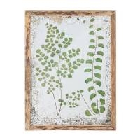 Creative Collection Tipper spejlillustration med ramme 34,5x46 cm gr&oslash;n