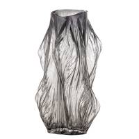 Bloomingville Tulla Vase 32cm Glasvase med et rustikt m&oslash;nster