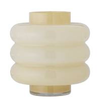 Bloommingville Sahara Vase 21,5cm Glas udf&oslash;rt i gult farvet glas