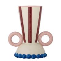 Bloomingville Hyldia Vase Stent&oslash;j beige og dybr&oslash;de nuancer