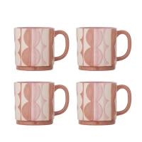 Bloomingville Saul Krus Rosa nuance Stent&oslash;j, 4 stk