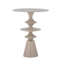 Bloomingville Samio Sidebord pulverlakeret overflade i lys beige aluminium