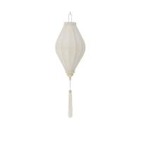 Bloomingville Pomp Deko H39cm  i Polyester af bambus og tr&aelig; hvid nuance