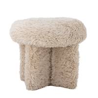 Bloomingville Frikka Puf i polyester varm beige tone