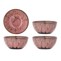 Creative Collection Rayen Sk&aring;l Stent&oslash;j i bl&oslash;d rosa nuance, 4 stk