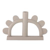 Bloomingville Kanza Lysestage i Aluminium med en varm naturfarve