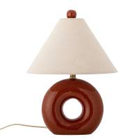 Bloomingville Panja Bordlampe i  Stent&oslash;j D30xH42 cm R&oslash;d