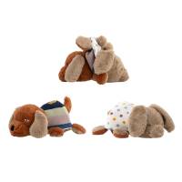 Bloomingville MINI Charlie Bamse Hund og Kanin i Polyester og Bomuld 28 cm &ndash; Multifarvet