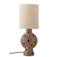 Bloomingville Sergio Bordlampe i Stent&oslash;j bl&oslash;d beige nuance bl&aring; prikker