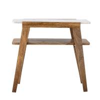 Creative Collection Livi Sidebord mangotr&aelig; og marmor