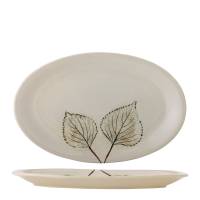 Creative Collection Aubrin Serveringsfad Stent&oslash;j bladm&oslash;nster  natur
