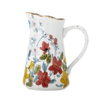 Creative Collection Savina Kande Stent&oslash;j h&aring;ndmalede blomster