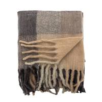 Creative Collection Hamisha Plaid gr&aring; og brune nuancer polyester