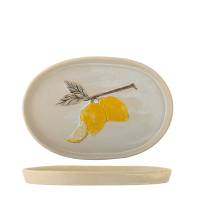Creative Collection Hadden Serveringsfad Stent&oslash;j med citron motiv