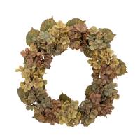 Bloomingville Hydrangea krans kunstige blomster rosa nuancer