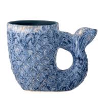 Creative Collection Ariella Vase Stent&oslash;j 12cm formet som en frisk bl&aring; nuance