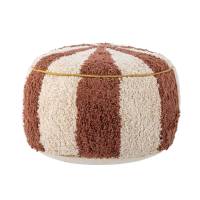 Bloomingville MINI Charoline Puf i bomuld stribet brun