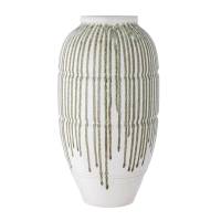 Creative Collection Scarlet Vase i Stent&oslash;j h&aring;nddekoreret drypm&oslash;nster Gr&oslash;n