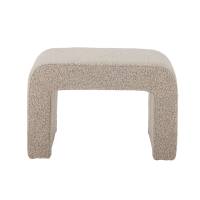 Bloomingville Bobbie taburet formet puf i offwhite L70cm boucle stof 
