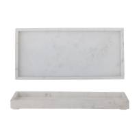 Bloomingville Majsa Fad 38x18cm lavet i hvid Marmor