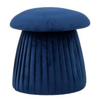 Bloomingville Roberta Puf i genanvendt polyester elegant bl&aring; nuance