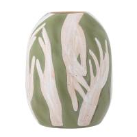 Bloomingville Adalena Deko Vase 30,5cm Stent&oslash;j h&aring;ndmalede motiv