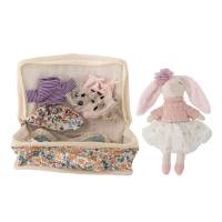 Bloomingville MINI Milly Dukke med smukt blomsterprint i polyester