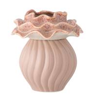 Bloomingville Petalia Vase Stent&oslash;j 17cm Glasurens natur rosa nuance