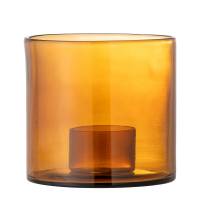 Bloomingville Kahlah lysestage Genanvendt Glas &Oslash;19cm varm brun nuance
