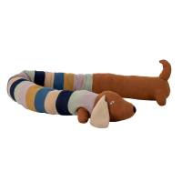 Bloomingville MINI Charlie Lang Hundebamse i Bomuld 200 cm &ndash; Multifarvet