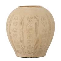 Bloomingville Taym Deko Vase Terrakotta bl&oslash;d beige nuance