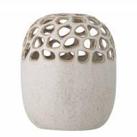 Bloomingville Elissa Vase Stent&oslash;j 19cm karakteristisk gitterm&oslash;nster natur